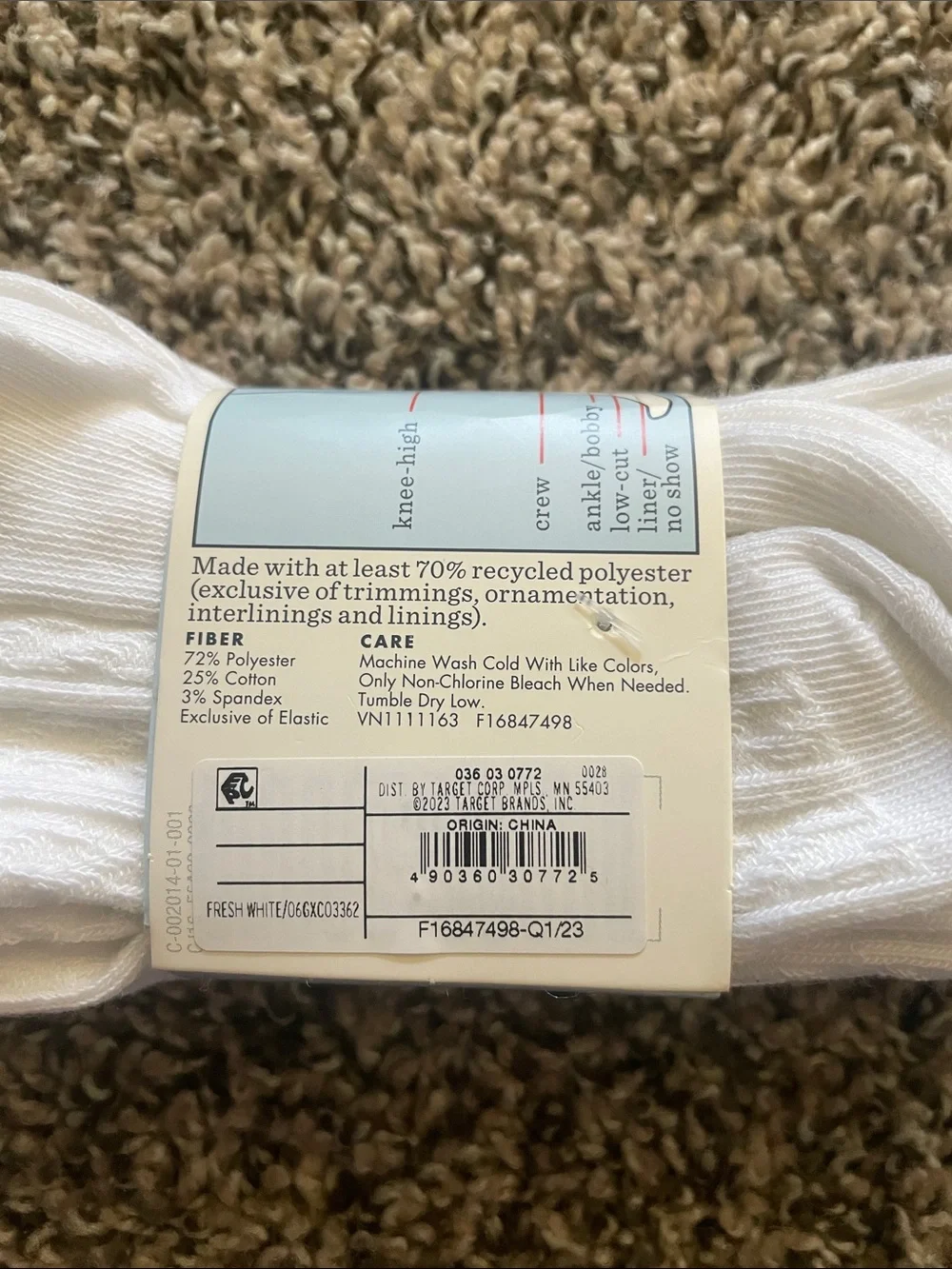 Cat & Jack White Knee-High Socks 2-Pack
